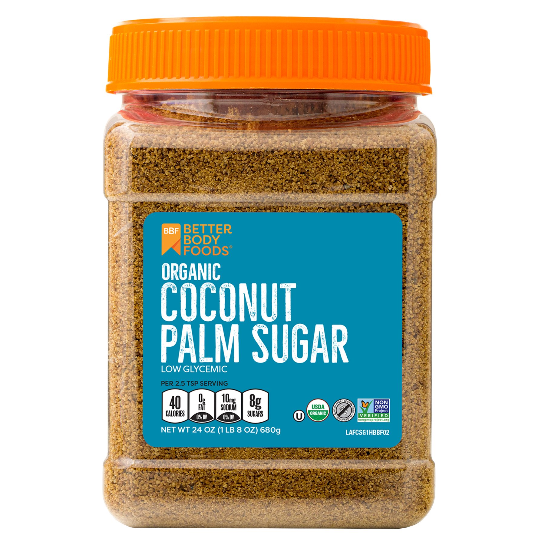 BetterBody Foods Organic Coconut Palm Sugar, 1.5 Lbs ...