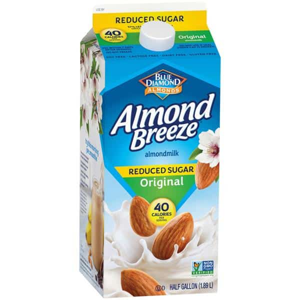 Blue Diamond Almond Breeze Reduced Sugar Original Almond Milk