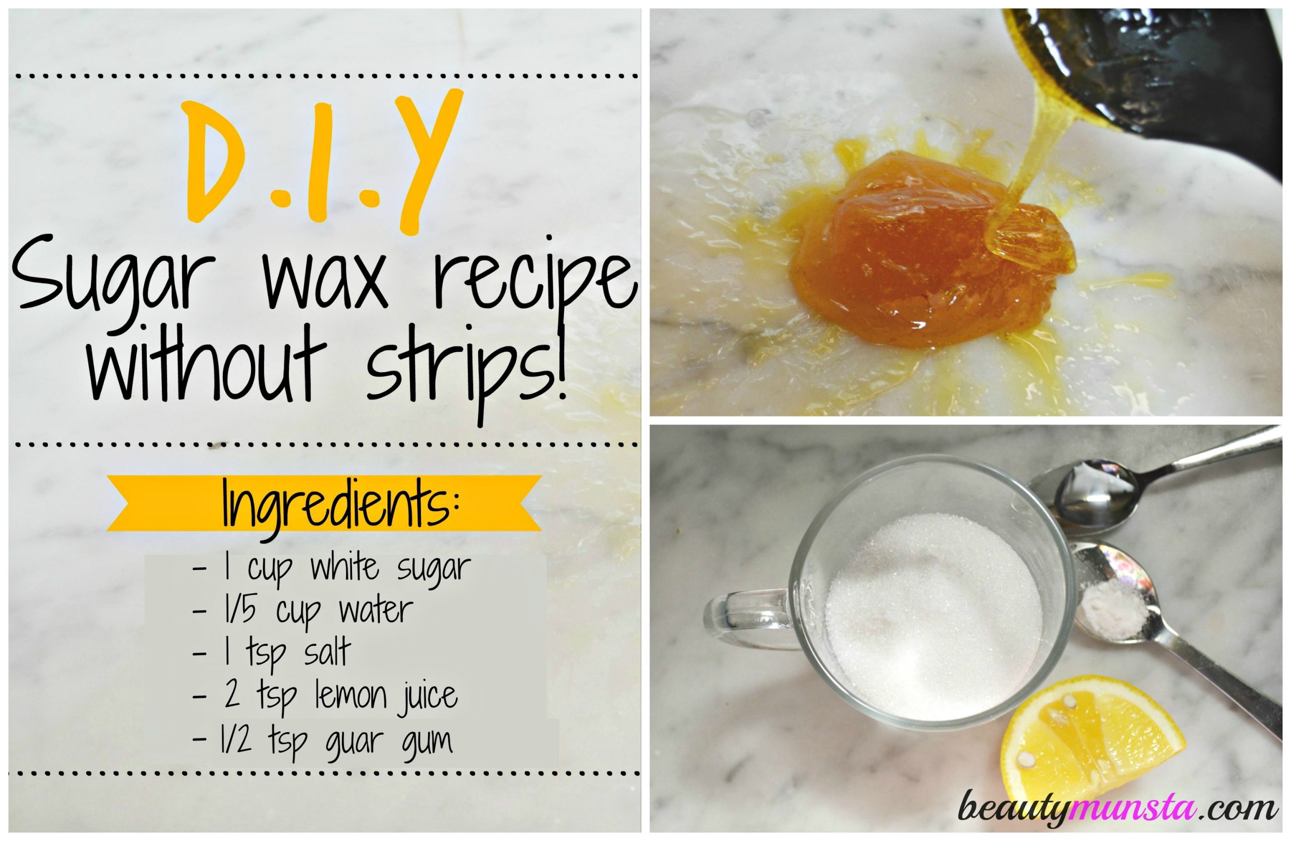 DIY Sugar Wax Recipe without Strips