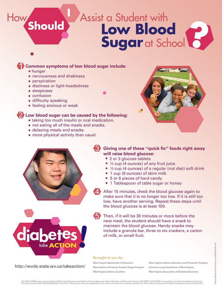 How to assist with low blood sugar