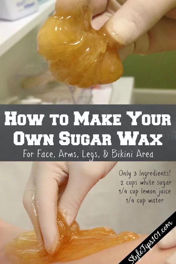 How to Make Your Own Sugar Wax #sugarwax #acnediy
