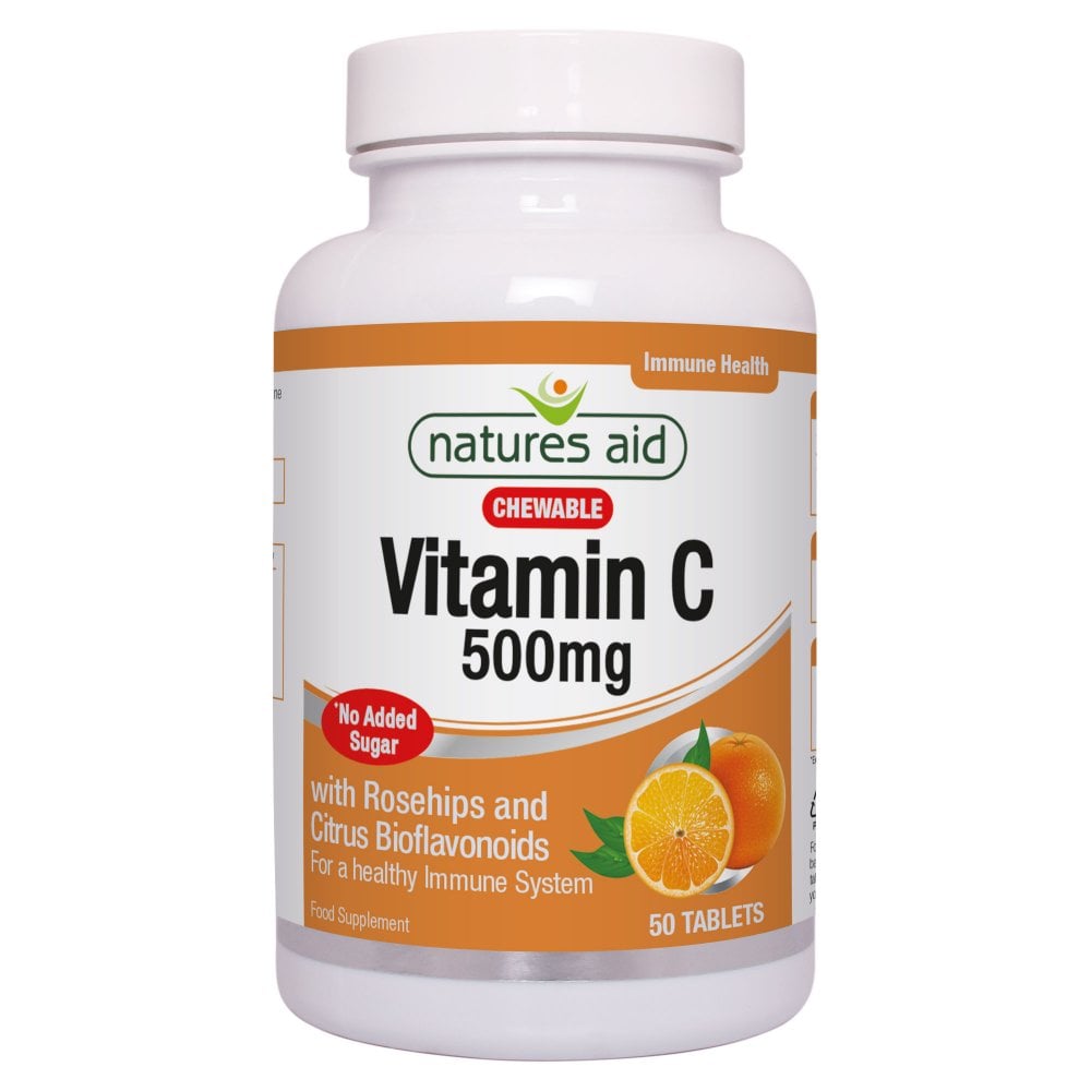 Natures Aid Vitamin C 500mg Chewable
