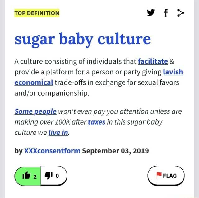 TOP DEFINITION sugar baby culture culture consisting of individuals ...