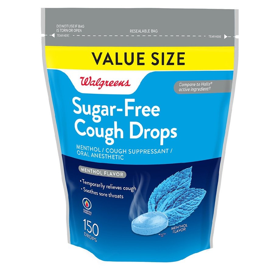 Walgreens Cough Drops, Sugar Free Eucalyptus